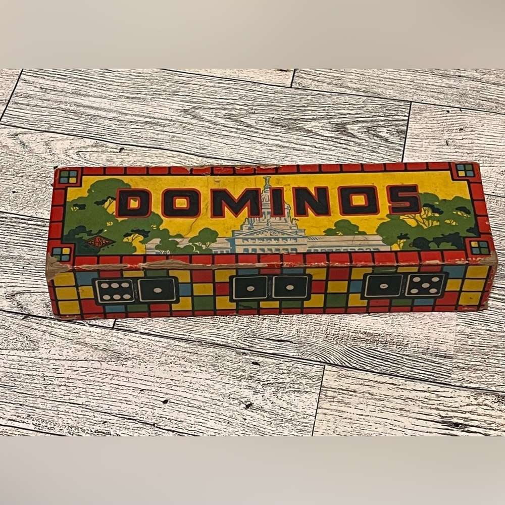 VINTAGE 1950's COMPLETE SET WHITEHOUSE DOMINOES HALSAM 630